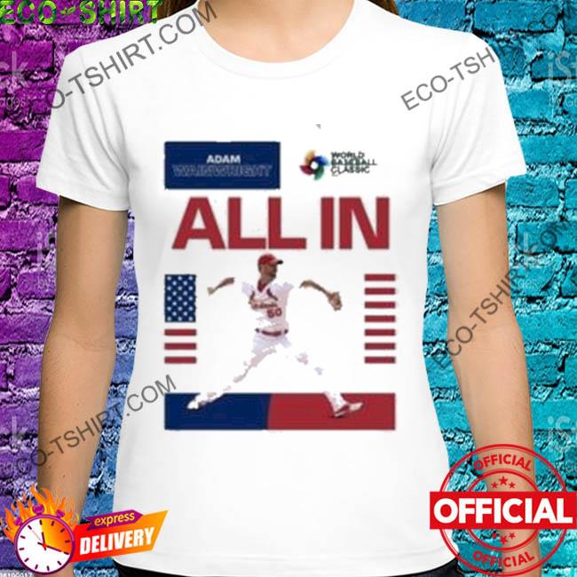 Allin adam wainwright world baseball American flag shirt