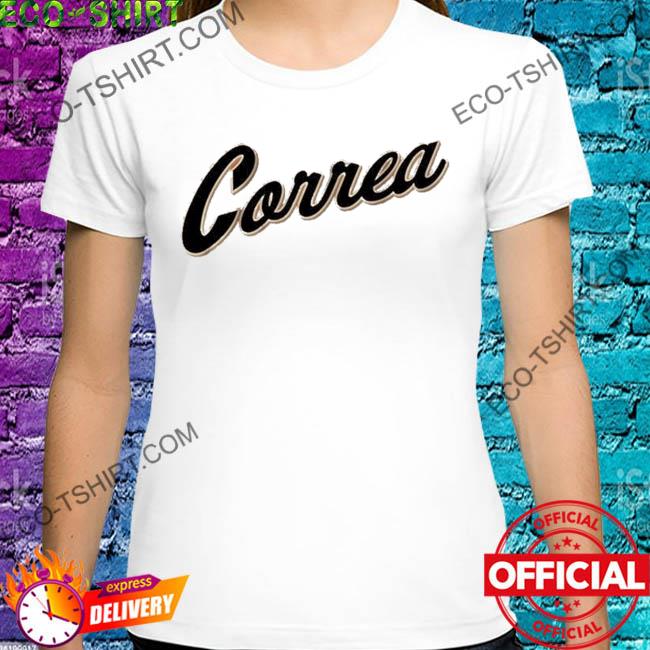 Carlos correa sf correa script shirt, hoodie, sweater, long sleeve and tank  top