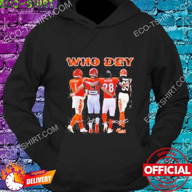 Official who Dey 2023 Cincinnati Bengals Signatures Shirt, hoodie