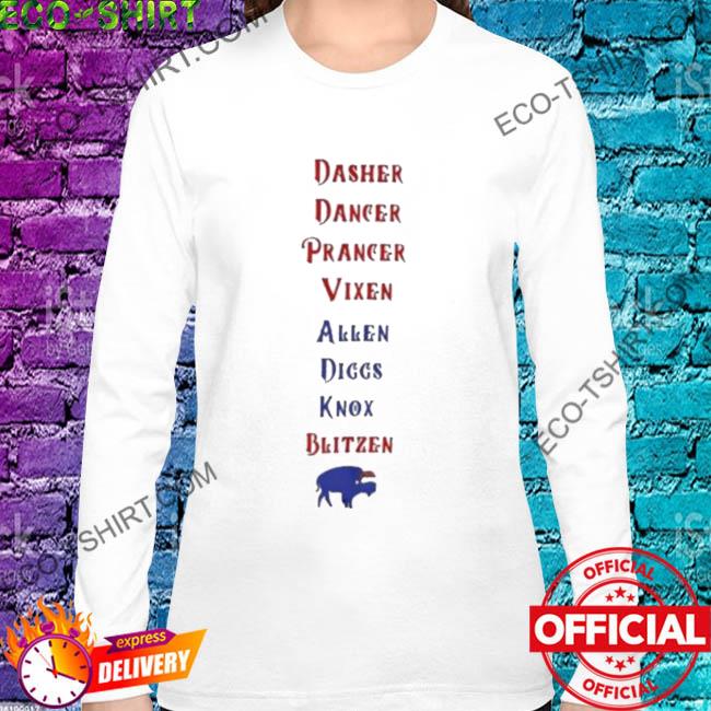 Dasher Dancer Prancer Vixen Allen Diggs Knox Blitzen shirt, hoodie