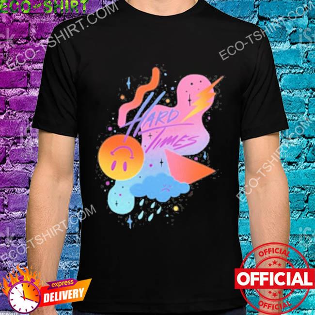 Hard times gradient shapes shirt