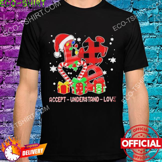 Love accept understand love autism awareness Christmas sweater