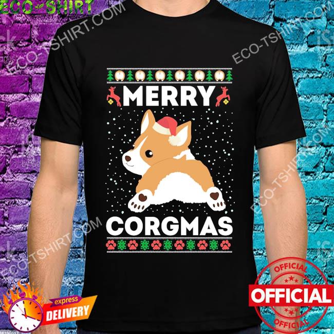 Merry corgmas corgi Christmas ugly sweater