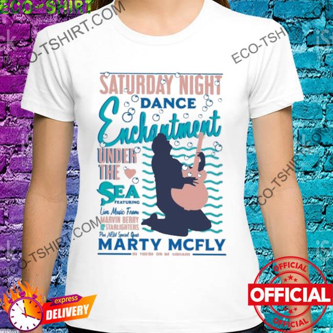 Michael j. fox saturday night dance enchantment under the sea featuring live music shirt