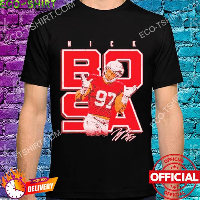 San Francisco 49ers Alternate Name & Number Long Sleeve T-Shirt - Nick Bosa  - Mens