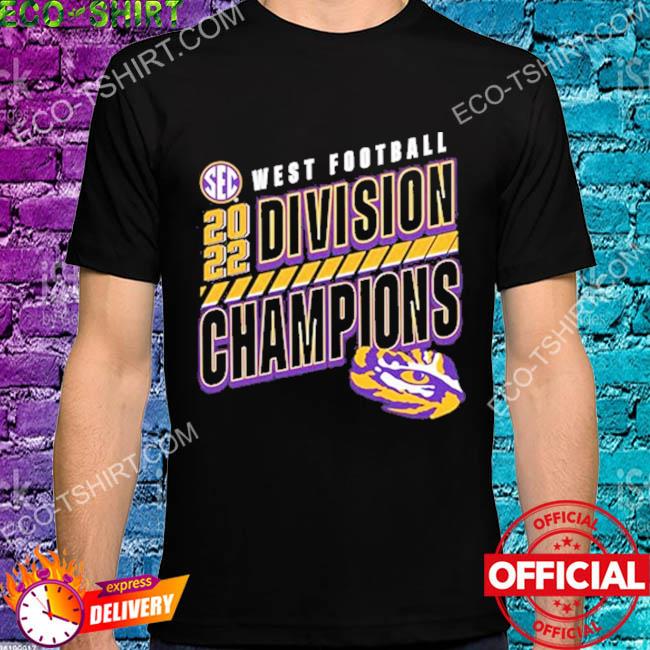 Official lsu tigers sec west football 2022 division champions shirt