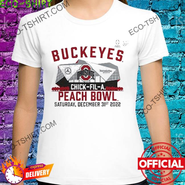 Ohio state buckeyes college football playoff 2022 peach bowl gameday stadium shirt