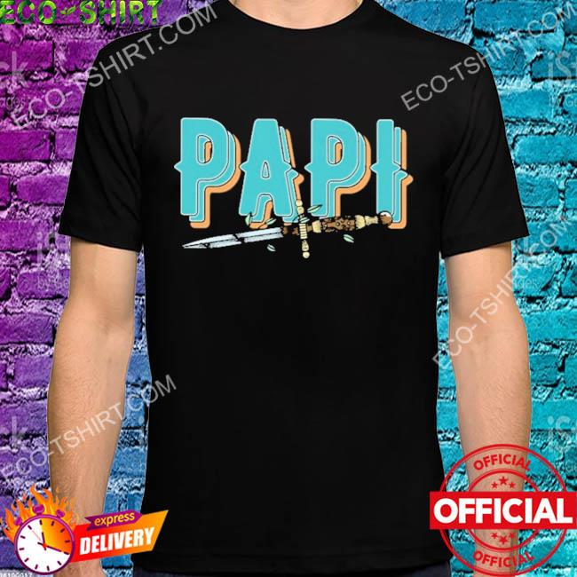 The papi teal knife shir shirt