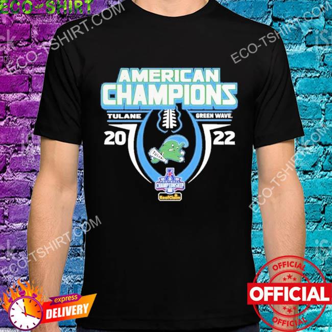 Tulane green wave 2022 aac football conference champions shirt