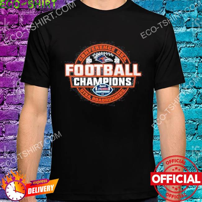 Utsa roadrunners 2022 c-usa football conference champions locker room shirt