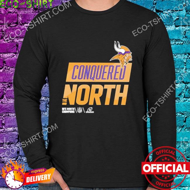 Vikings conquered north the nfc north champions shirt, hoodie