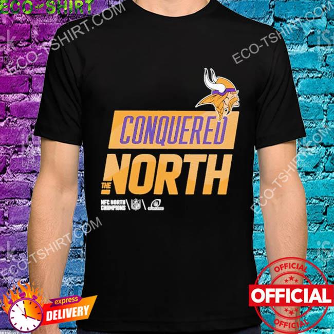 Official Vikings conquered north the NFC north champions T-shirt