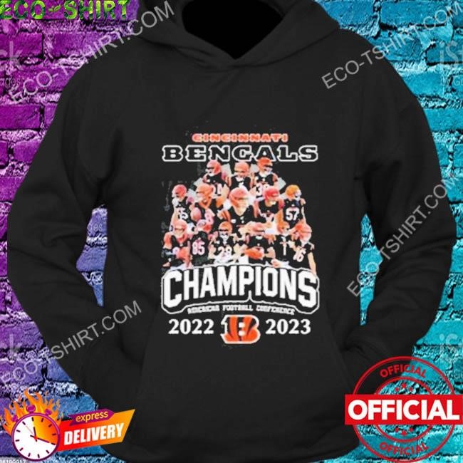 2022-2023 afc champions cincinnati bengals team shirt, hoodie