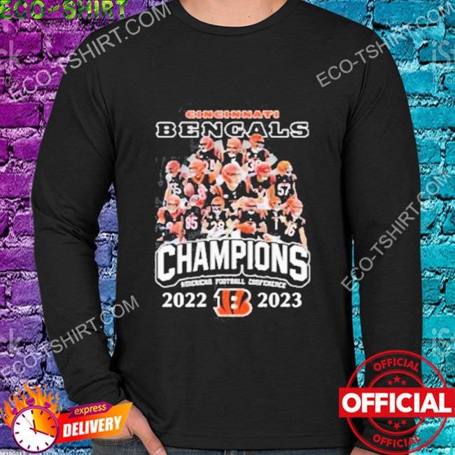 Cincinnati bengals 2022 2023 afc champions football shirt, hoodie, sweater,  long sleeve and tank top