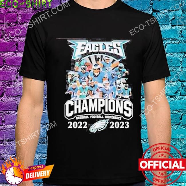 2022-2023 NFC Champions Philadelphia Eagles team T-shirt - Kaiteez