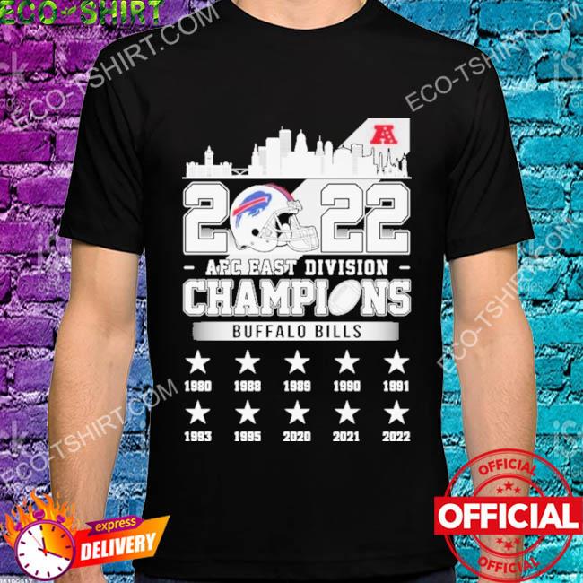 2022 afc east division champions buffalo bills city 1980-2022