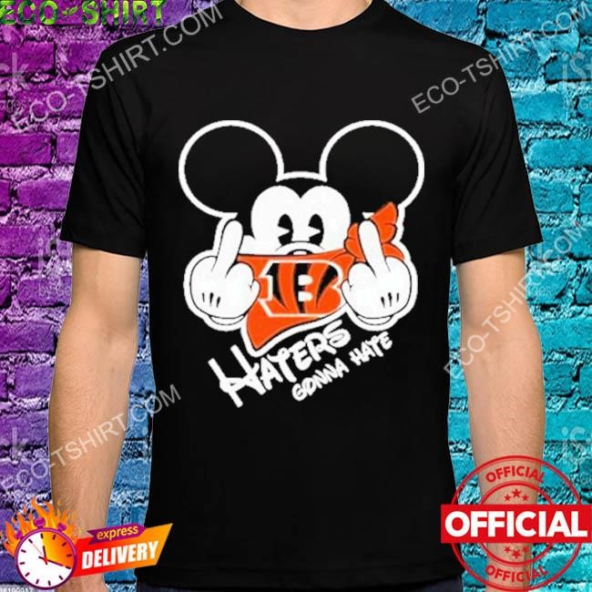 NFL Cincinnati Bengals Haters Gonna Hate Mickey Mouse Disney Football T  Shirt_000 Youth Hoodie