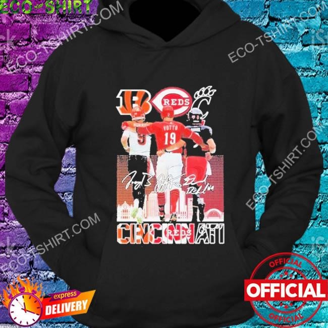 The Cincinnati Sport team Joe Burrow Joey Votto and Desmond Ridder  signatures shirt, hoodie, sweater, long sleeve and tank top