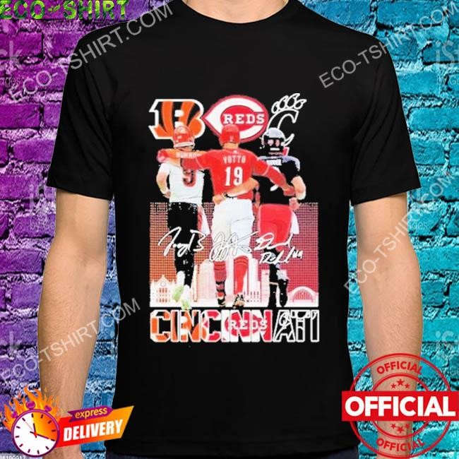 The Cincinnati Sport team Joe Burrow Joey Votto and Desmond Ridder  signatures shirt, hoodie, sweater, long sleeve and tank top