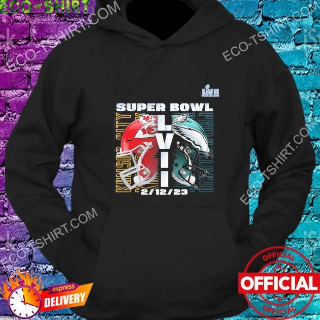 Kansas city Chiefs vs philadelphia eagles super bowl lvii matchup helmet  decals 2023 shirt, hoodie, longsleeve tee, sweater