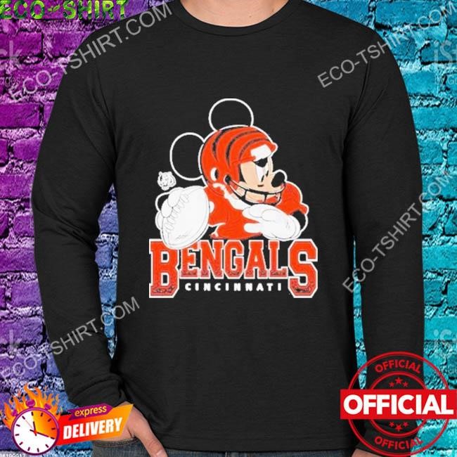 I Love The Bengals Mickey Mouse Cincinnati Bengals T-Shirt - T