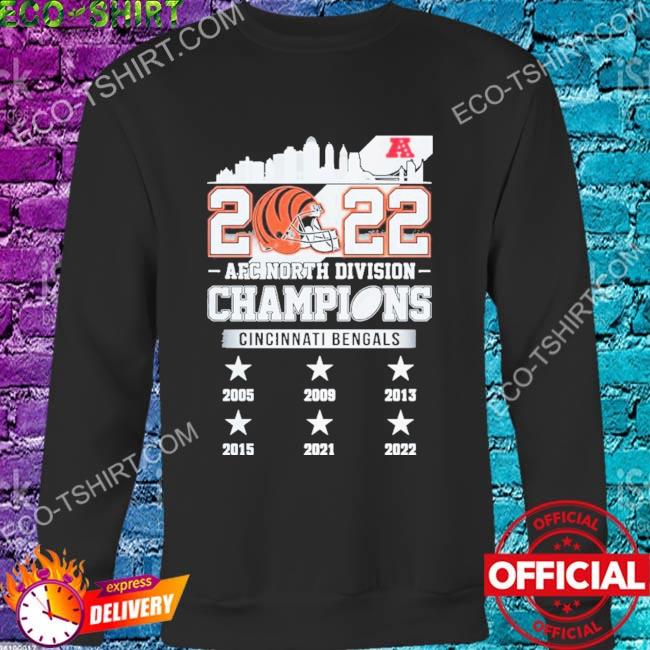 Cincinnati Bengals 2022 AFC North Division Champions Skyline Shirt, hoodie,  sweater, long sleeve and tank top