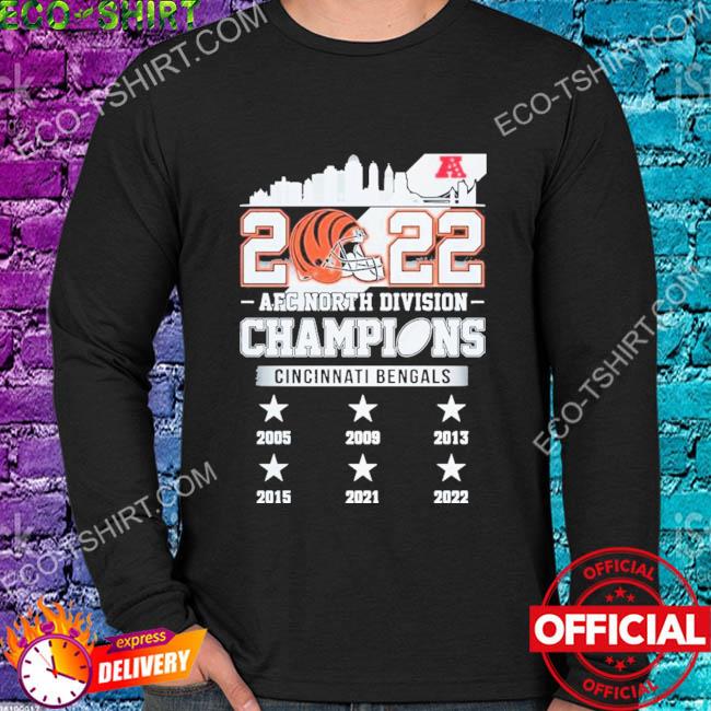 Cincinnati Bengals 2022 AFC North Division Champions Skyline Shirt, hoodie,  sweater, long sleeve and tank top