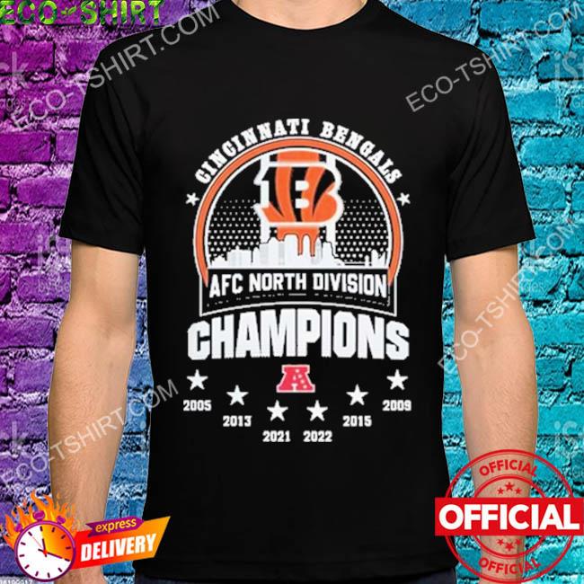 2022 AFC North Champions Cincinnati Bengals 2005-2022 Back to back shirt,  hoodie, sweater, long sleeve and tank top