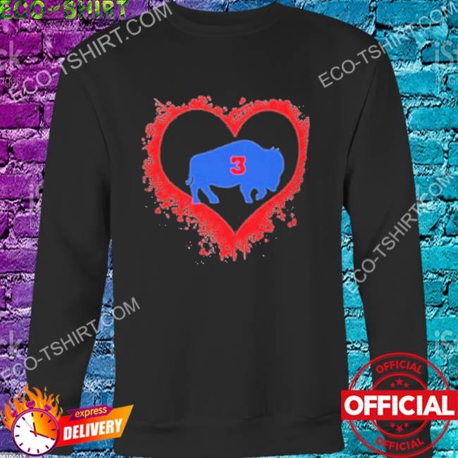 Damar Hamlin Heart 3 shirt, hoodie, sweater, long sleeve and tank top