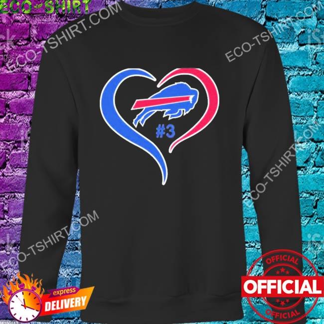 Official Love For 3 Damar Hamlin Buffalo Bills Shirt, hoodie