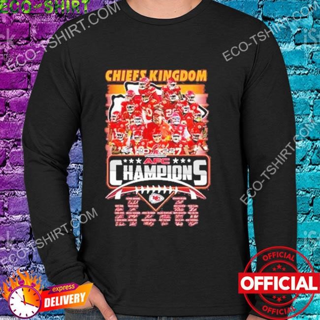 Awesome official the Chiefs kingdom 2022 afc champions signatures shirt,  hoodie, sweater, long sleeve and tank top