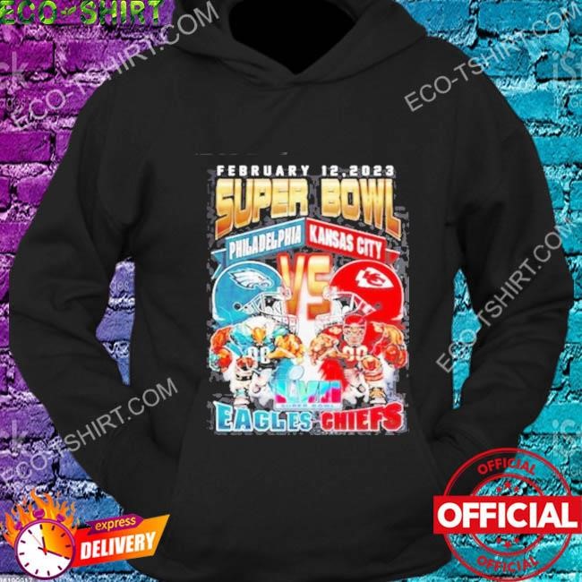 FREE shipping Philadelphia Eagles vs Kansas City Chiefs mascot Feb 12 2023 Super  Bowl shirt, Unisex tee, hoodie, sweater, v-neck and tank top