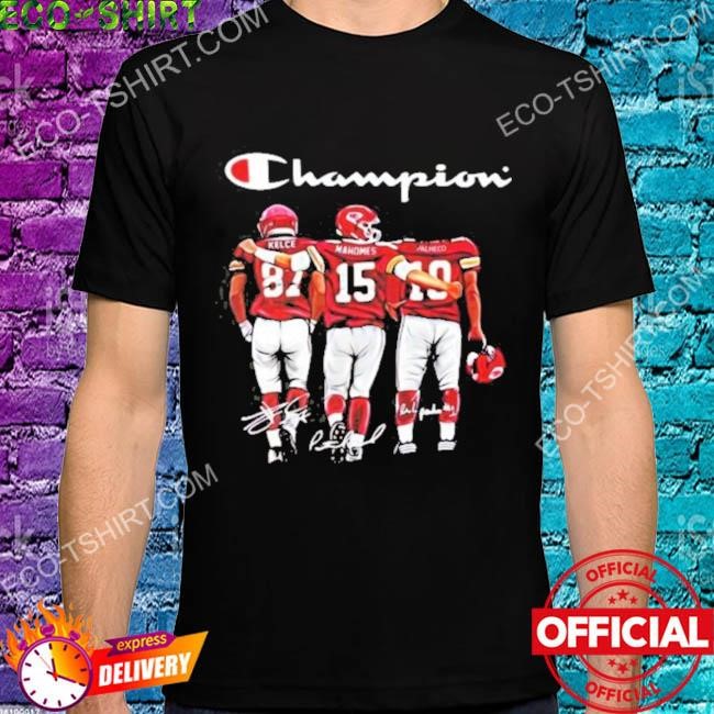 Mahomes Pacheco Kelce City Signatures Kansas City Chiefs Shirt