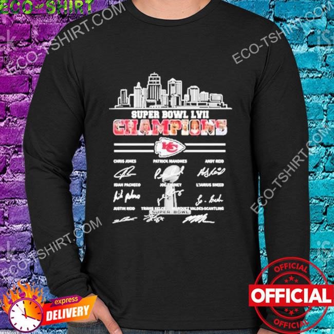 Funny Kansas city Chiefs super bowl champions signatures 2023 shirt,  hoodie, sweater, long sleeve and tank top