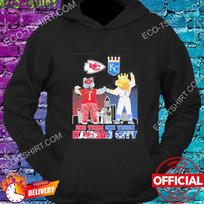 Kc wolf and sluggerrr one team one vision Kansas city Chiefs and royal shirt,  hoodie, sweater, long sleeve and tank top