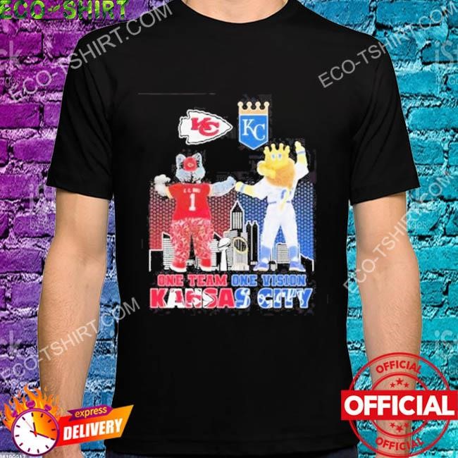 KC Wolf and Sluggerrr One team one vision Kansas City Chiefs and Royal T- shirt,tank top, v-neck for men and women