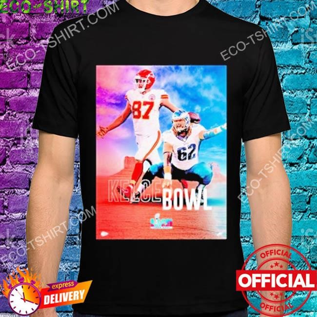 Official Travis Kelce and Jason Kelce Super Bowl LVII 2023 Shirt