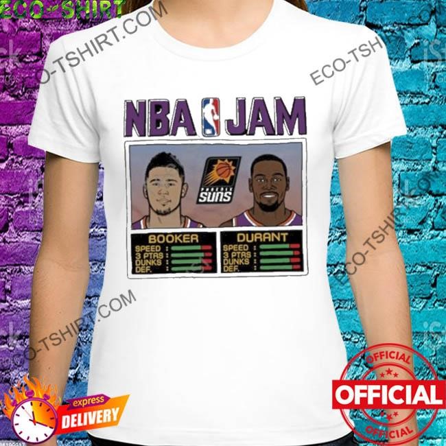 Men's Homage Kevin Durant & Devin Booker Orange Phoenix Suns NBA Jam Tri-Blend T-Shirt Size: Large