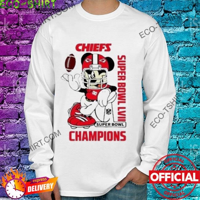 Disney Mickey Mouse Super Bowl Champions Kansas City Chiefs T-shirt –