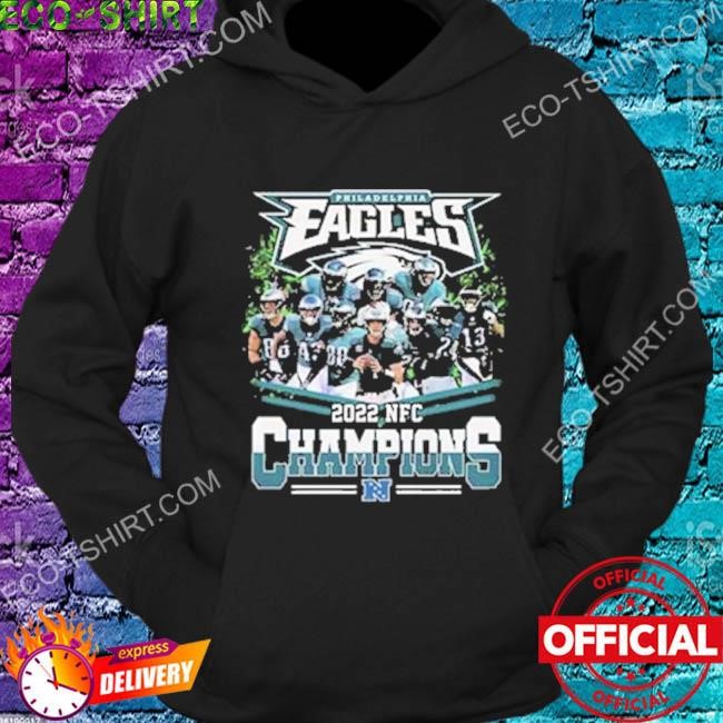 Philadelphia eagles team football 2022 nfc champions shirt, hoodie