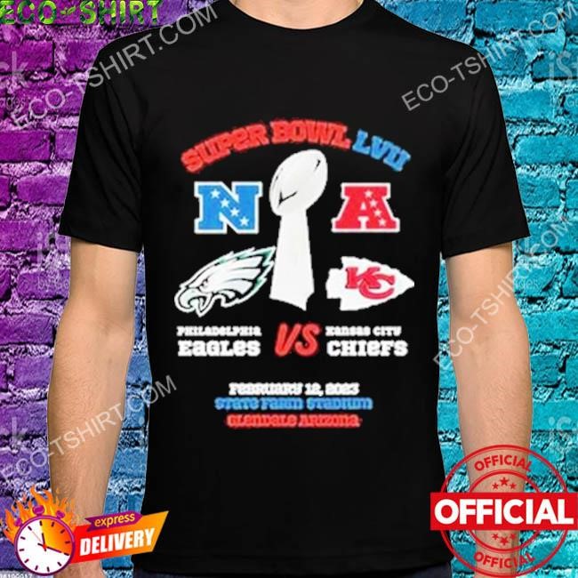 2023 Super Bowl LVII Kansas City Chiefs Vs Philadelphia Eagles t-shirt