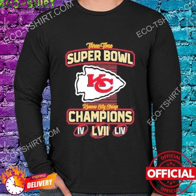 Official Kansas City Chiefs Three-Time Super Bowl Champions