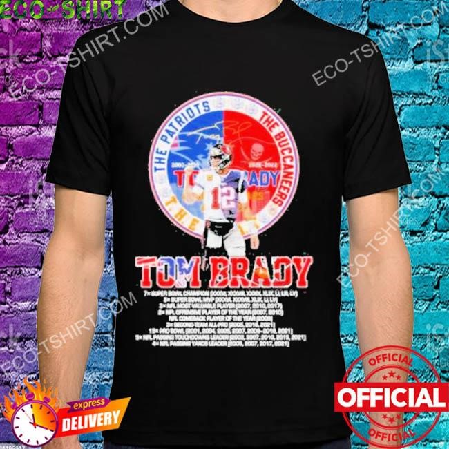 Tom Brady The Buccaneers The Patriots The Goat t-shirt